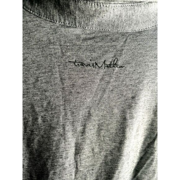 Travis Mathew Beach Buzz Golf Polo shirt size S Gray with patch of Ocean Courses - Picture 5 of 7